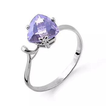 Кольцо с аметистом Линии Любви