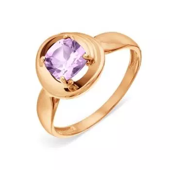 Кольцо с аметистом Линии Любви