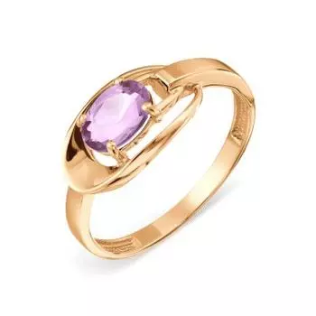Кольцо с аметистом Линии Любви