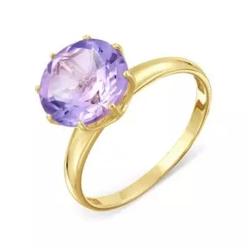 Кольцо с аметистом Линии Любви