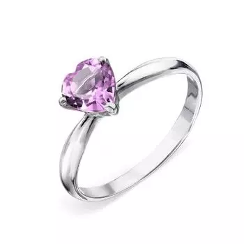 Кольцо с аметистом Линии Любви