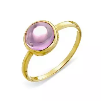 Кольцо с аметистом Линии Любви