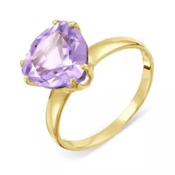 Кольцо с аметистом Линии Любви