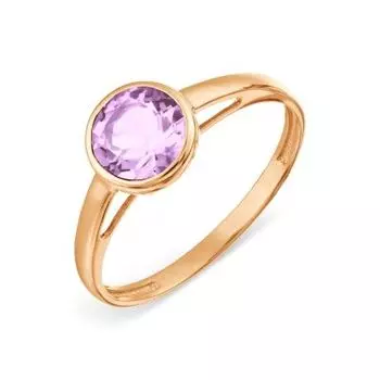 Кольцо с аметистом Линии Любви