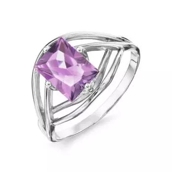 Кольцо с аметистом Линии Любви