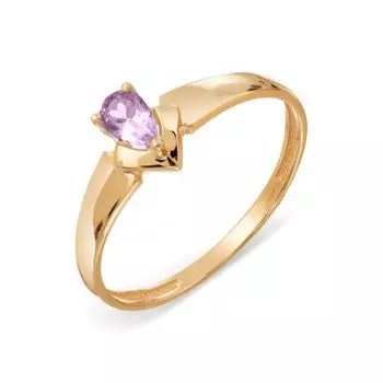 Кольцо с аметистом Линии Любви