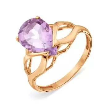 Кольцо с аметистом Линии Любви