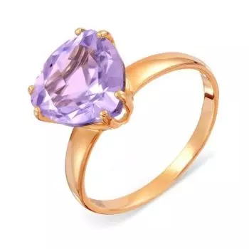 Кольцо с аметистом Линии Любви