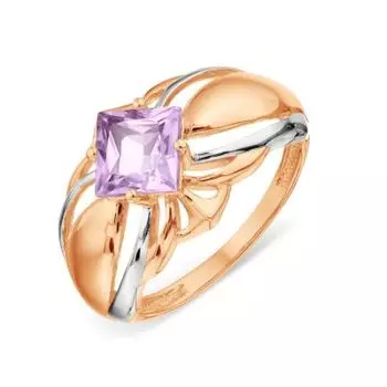 Кольцо с аметистом Линии Любви