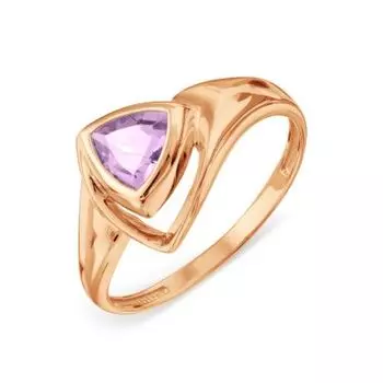 Кольцо с аметистом Линии Любви