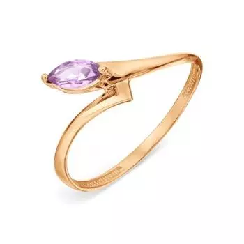 Кольцо с аметистом Линии Любви