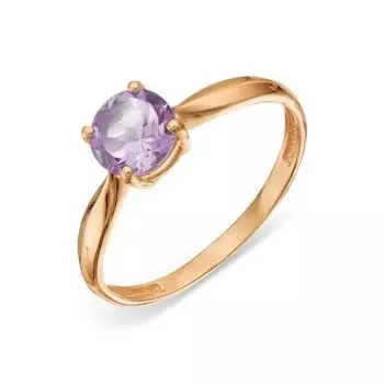 Кольцо с аметистом Линии Любви