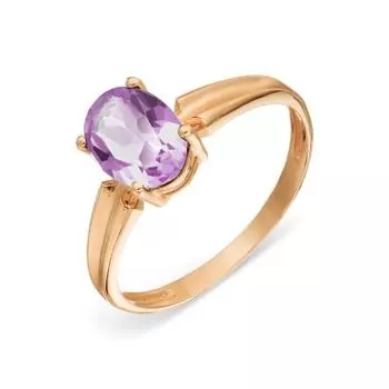 Кольцо с аметистом Линии Любви