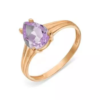Кольцо с аметистом Линии Любви