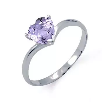 Кольцо с аметистом Линии Любви