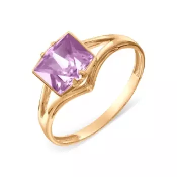 Кольцо с аметистом Линии Любви