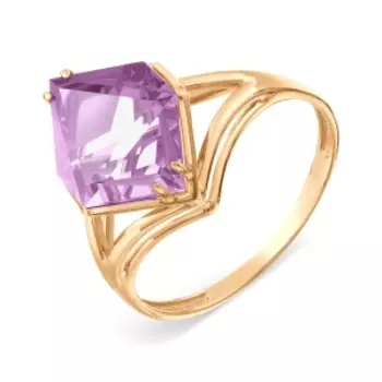 Кольцо с аметистом Линии Любви