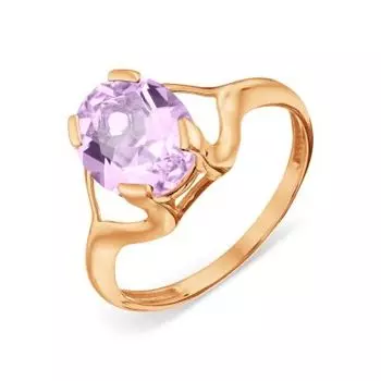 Кольцо с аметистом Линии Любви