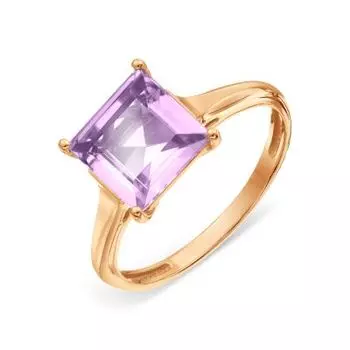 Кольцо с аметистом Линии Любви