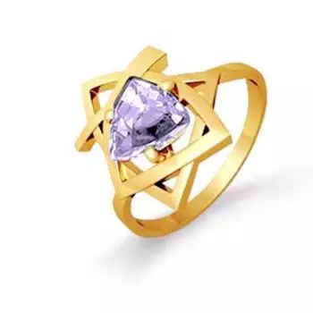 Кольцо с аметистом Линии Любви