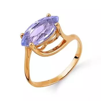 Кольцо с аметистом Линии Любви