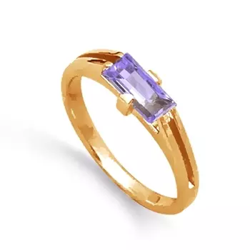 Кольцо с аметистом Линии Любви