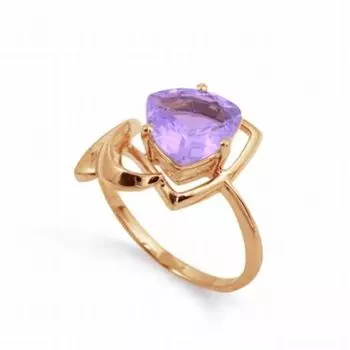 Кольцо с аметистом Линии Любви