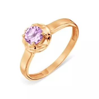 Кольцо с аметистом Линии Любви
