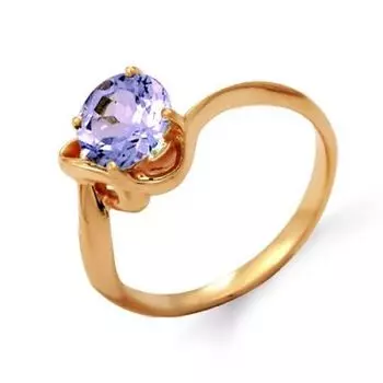 Кольцо с аметистом Линии Любви