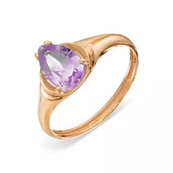 Кольцо с аметистом Линии Любви