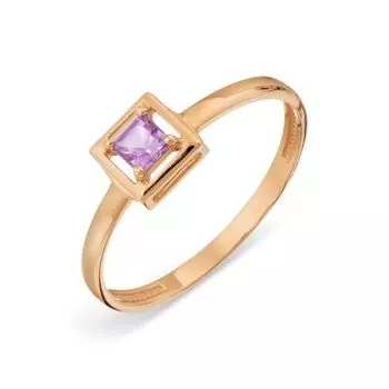 Кольцо с аметистом Линии Любви