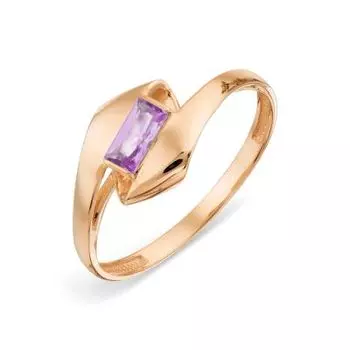 Кольцо с аметистом Линии Любви
