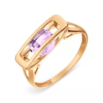 Кольцо с аметистом Линии Любви