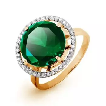 Кольцо с бриллиантами и ониксом Линии Любви