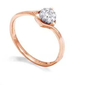 Кольцо с бриллиантами Линии Любви