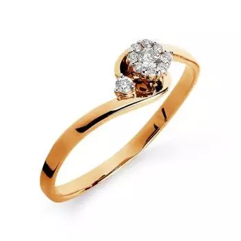 Кольцо с бриллиантами Линии Любви