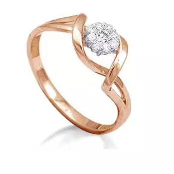 Кольцо с бриллиантами Линии Любви