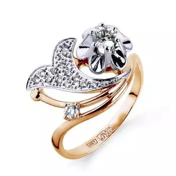 Кольцо с бриллиантами Линии Любви