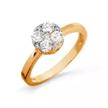 Кольцо с бриллиантами Линии Любви