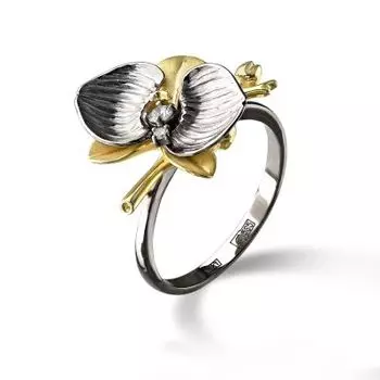 Кольцо с бриллиантами Линии Любви