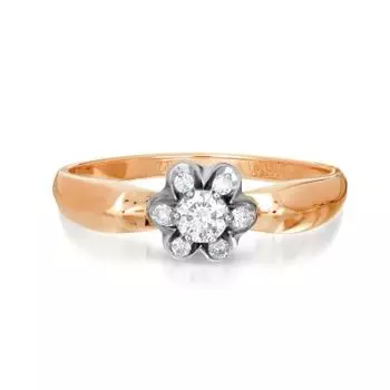 Кольцо с бриллиантами Линии Любви