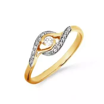 Кольцо с бриллиантами Линии Любви