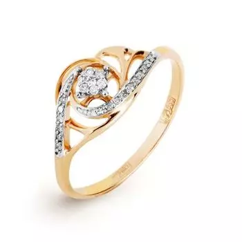 Кольцо с бриллиантами Линии Любви