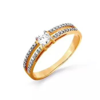 Кольцо с бриллиантами Линии Любви