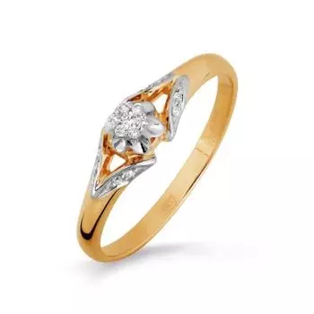 Кольцо с бриллиантами Линии Любви