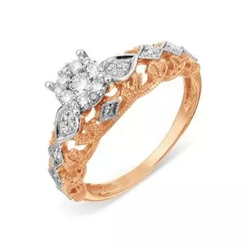 Кольцо с бриллиантами Линии Любви