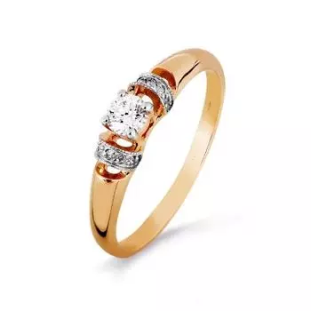 Кольцо с бриллиантами Линии Любви