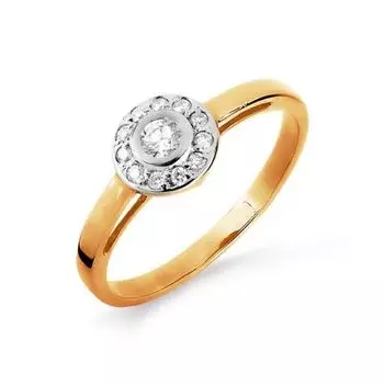 Кольцо с бриллиантами Линии Любви