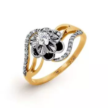 Кольцо с бриллиантами Линии Любви