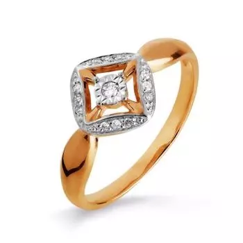 Кольцо с бриллиантами Линии Любви